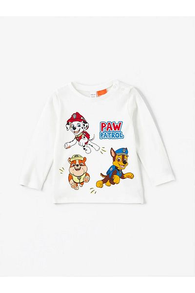 LC Waikiki Lcw Baby Ecru Crew Neck Paw Patrol Printed Boys' Pajamas Set