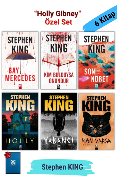 Altın Kitaplar Holly Gibney Özel Set, 1. Holly 2. Yabancı 3. Kan Varsa + Bill...