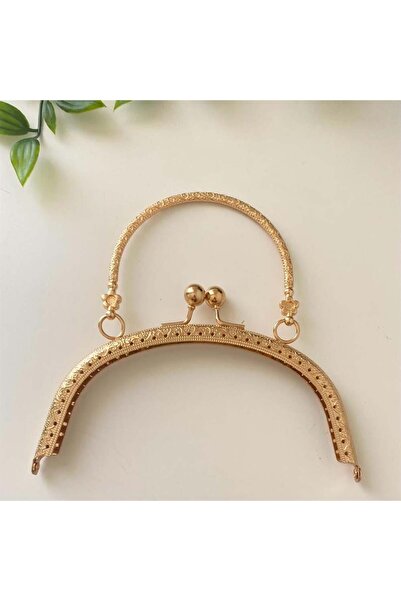 yumakça Çanta ve Cüzdan Klipsi Saplı Altın Renk 16 Cm