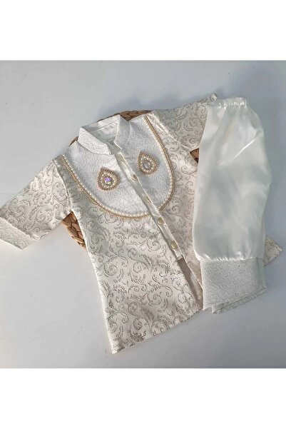 Mnk Baby&Kids Mevlütlük Wedged Şehzade Circumcision Clothing for Baby Boy - Pn417Pn419 Ecru