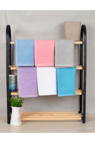DC Teks 100% bumbac culori mixte prosop de bucatarie si uscare 40 X 60 cm (6 bucati)