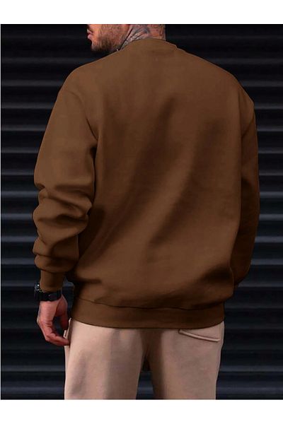 Revasser Unisex Γυναικεία/Ανδρική Λεπτομερής Λος Άντζελες Ειδική στάμπα, πολύχρωμη, βαμβακερή φούτερ με λαιμόκοψη
