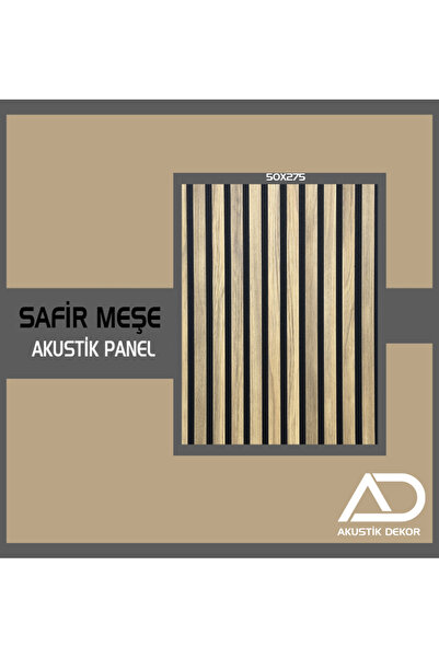 akustik 50x275 Cm Safir Meşe Akustik Ahşap Duvar Paneli