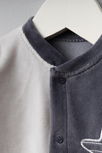 Bebitof Cute Rabbit and Star Pattern Cotton Baby Velvet Jumpsuit