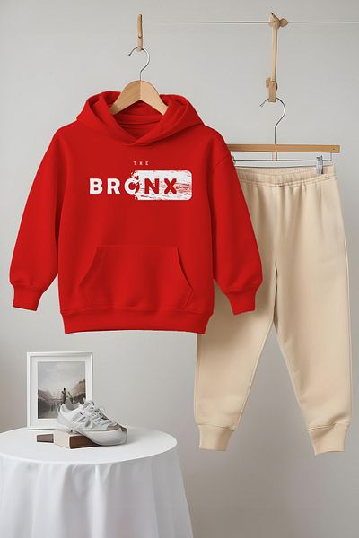 MYADA Bronx Printed Premium Combed Cotton Tracksuit Set - 3 Thread 22506