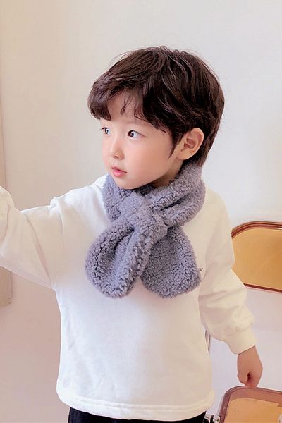 Nurnivus 3-6 Years Old Children's Plush Camisole Foulard - Wesoft Windproof Fleece Shawl