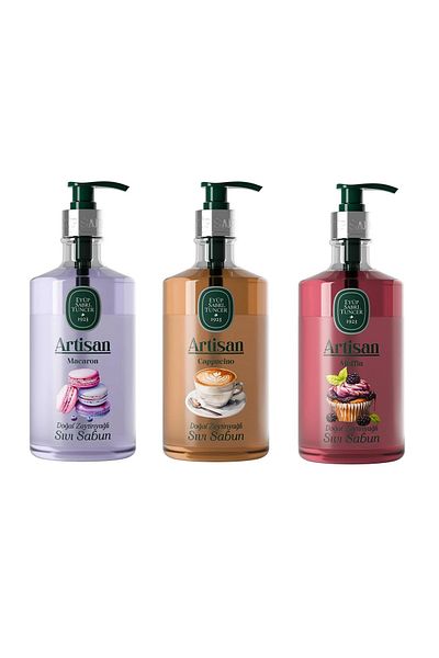 Eyüp Sabri Tuncer Artisan Gurme 600 ml Liquid Soap Series - Set of 3