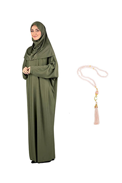 Modish Group Κομψό φόρεμα προσευχής και τουρμπάνι - Σετ προσευχής και περιτυλίγματος, μουσουλμανικά ρούχα Abaya