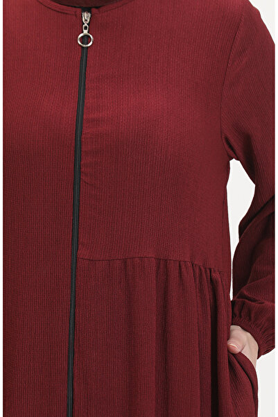 sefamerve Shirred ferace 1027-03 burgundy