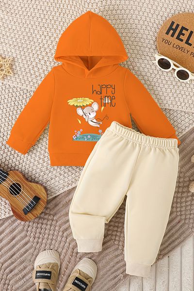 ADABEBEK Special Design Happy Time Printed Baby Suit 22364
