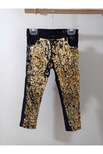 krm kerem bebe Pantaloni pentru copii din Lycra brodate cu paiete