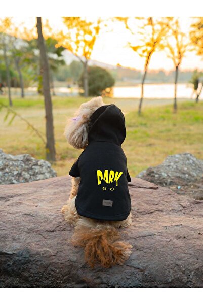 Buddy Store Kedi & Köpek Kıyafeti Elbiseleri Kıyafetleri Sweat - Göz Baskılı Siyah Sweat