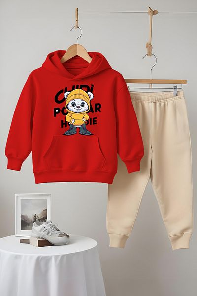 MYADA Premium Combed Cotton 3 Yarn Style Panda Printed Tracksuit Set 22532