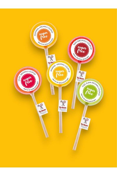 Artisan Candy Ketogenic 10 Pieces Lollipop - Gluten Free and Sugar Free Crystal Lollipop with Stevia
