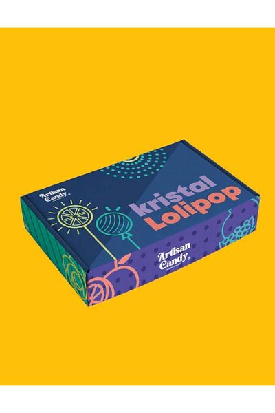 Artisan Candy Ketogenic 10 Pieces Lollipop - Gluten Free and Sugar Free Crystal Lollipop with Stevia