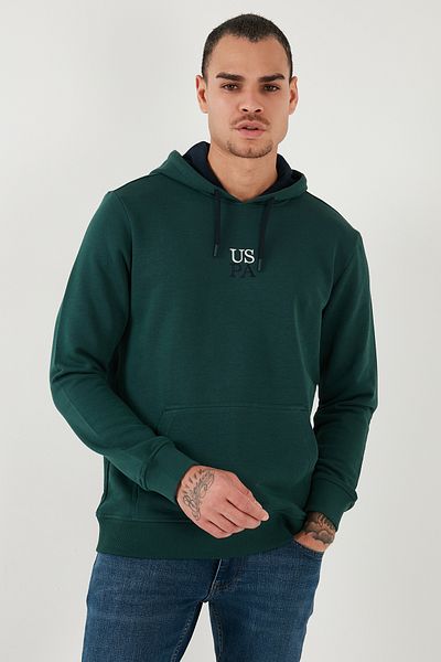 U.S. Polo Assn. ΒΑΣΗ. Polo Ανδρικό SWEAT - Γιακάς με κουκούλα, βαμβακερό μείγμα, φούτερ με κανονική εφαρμογή G081GL 0821943515