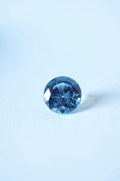 Aksesuaring Yuvarlak Kesim Blue Topaz