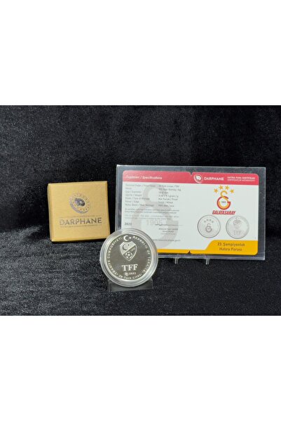 Galatasaray Darphane Galatasaray 23. Şampiyonluk Gümüş Hatıra Parası Sertifikalı Ürün