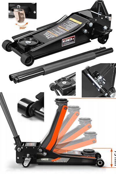 stilmax Çift Piston Sistemi: 3 Ton Paslanmaz Güçlendirilmiş Alçak Şase Ağır H...