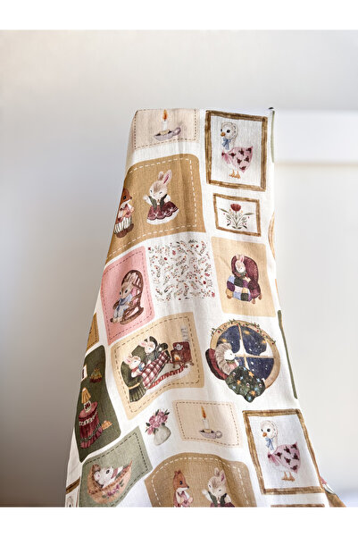 Little Dude بطانية 100% من القطن العضوي بطبقة مزدوجة من الموسلين مقاس 100 سم ...