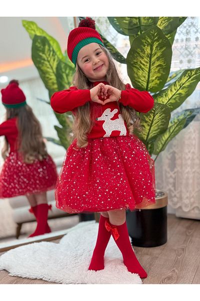 CECEYKİDS عيد الميلاد عيد الميلاد مفهوم سترة توتو قبعة فتاة مجموعة من 3