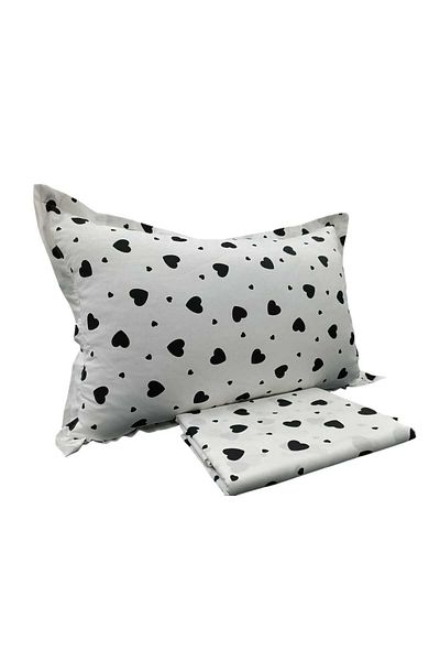 Hayal çeyiz Heart Patterned Single Flat Sheet Set