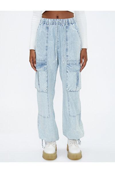 Koton Джинси карго з кишенями Деталізовані мішкуваті джинси з мішкуватим поясом