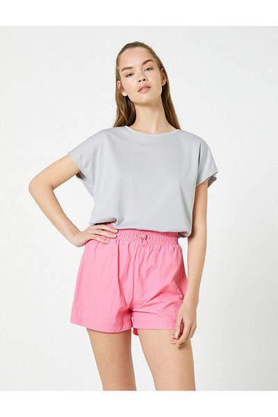 Koton Basic Sports T-Shirt Crew Neck