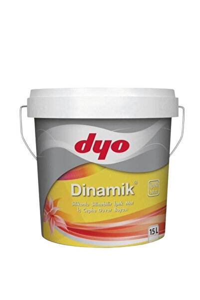 Dyo dinamik ipek mat silikonlu silinebilir iç cephe duvar boyası 0666 yeni beliz 15 lt 20 kg
