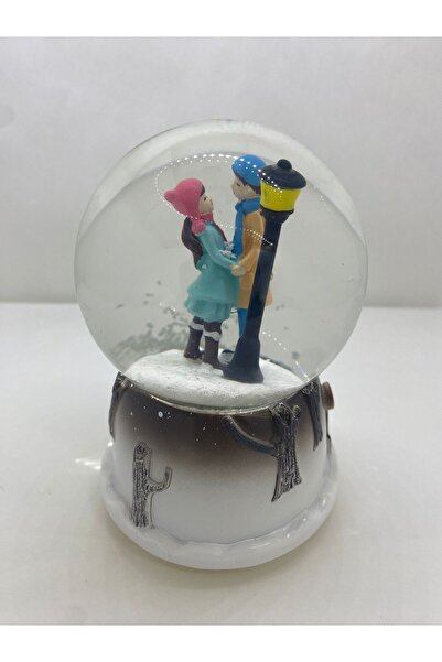BB Store Kış Masalı , Işıklı  Müzikli Orta Boy Kar Küresi