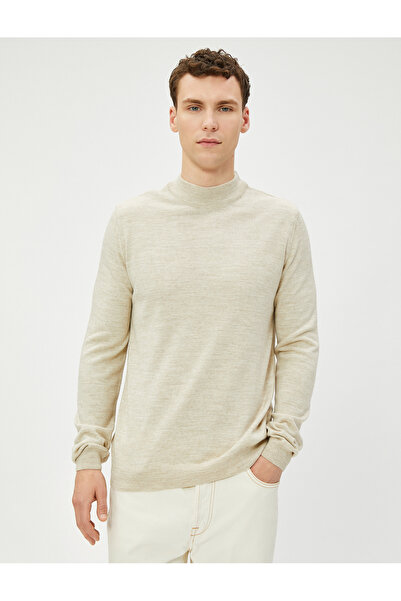 Koton Acryl-Strickpullover mit halbem Rollkragen