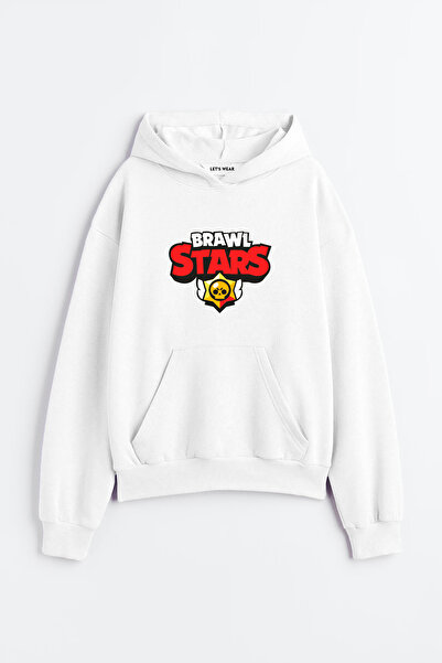 Let's Wear Brawl Stars Printed Boy Premium 3Rd Yarn Compact Oversize Sweatshirt