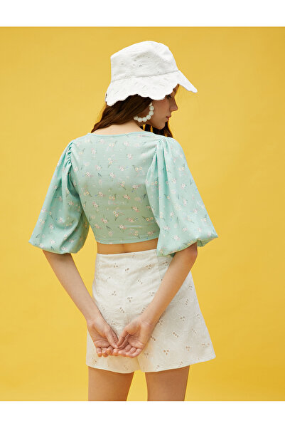 Koton Květinová halenka s korzetem