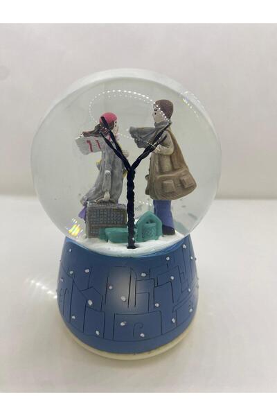 BB Store Kış Masalı , Işıklı Müzikli Orta Boy Kar Küresi