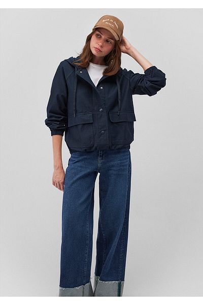 Mavi Jachetă bleumarin cu glugă, cu croială obișnuită / croială obișnuită110775-82906