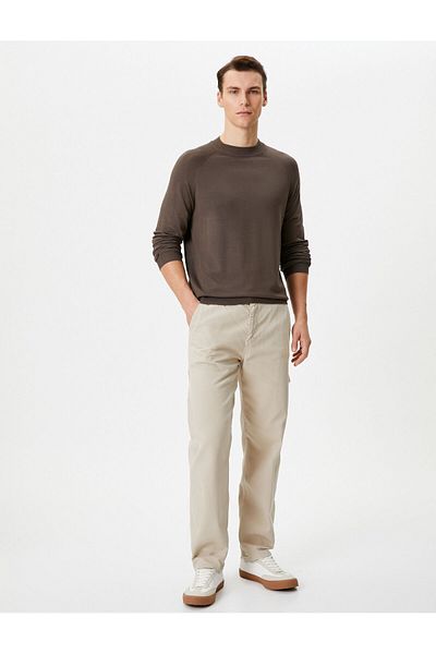 Koton Basic Sweater Knitwear Stand Collar Long Sleeve