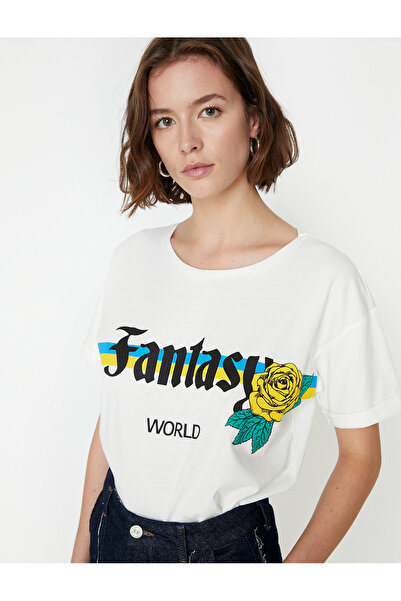 Koton Γυναικείο T-shirt με στάμπα