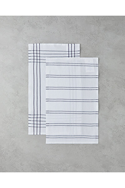 English Home Savory Pamuk Polyester 2'li Kurulama Bezi 30x50 cm Lacivert