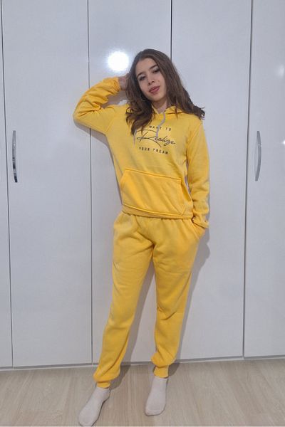 SAFİR Yellow Tracksuit Set (3 threads)