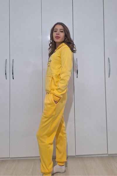 SAFİR Yellow Tracksuit Set (3 threads)