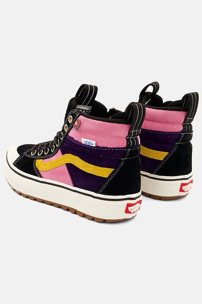 Vans Women High Cut Lace Up Skate Shoes, Multicolor