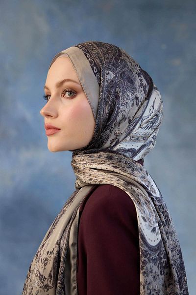 İpekhan Σάλι Light Mink Indian Voile - 5002-09