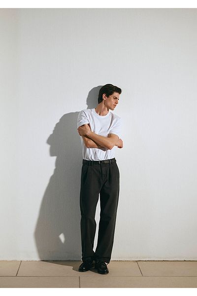Mavi Tencel Tm Lyocell Black Pleated Pants 0010345 -900