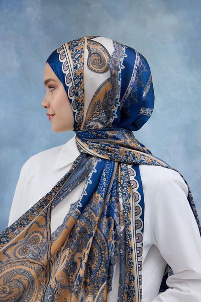 İpekhan Σάλι Saks Indian Voile - 5006-07