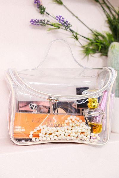 Pazar Kapısı Toiletry Bag Transparent Large Size Makeup Supplies Bag