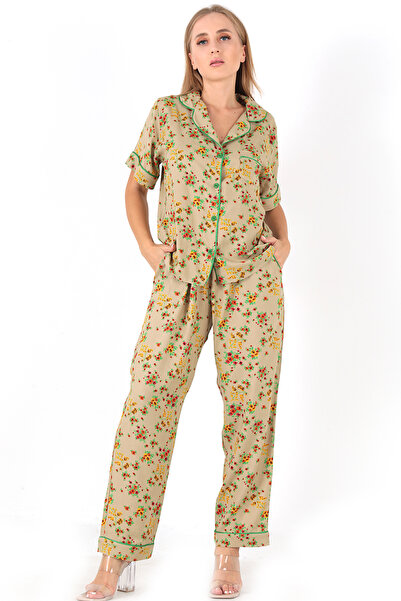 Doremi Floral κοντομάνικο γυναικείο σετ πιτζάμες