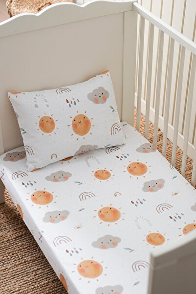 Organik Bebek Lastikli Çarşaf (70x130+15) Sunshine