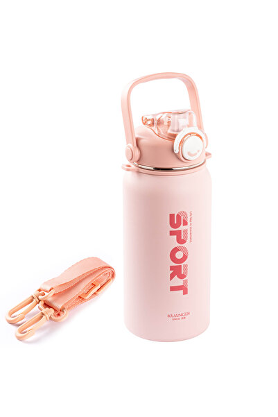 Tantitoni OKADI SPORT PİPETLİ PEMBE PASLANMAZ ÇELİK TERMOS 1.3L