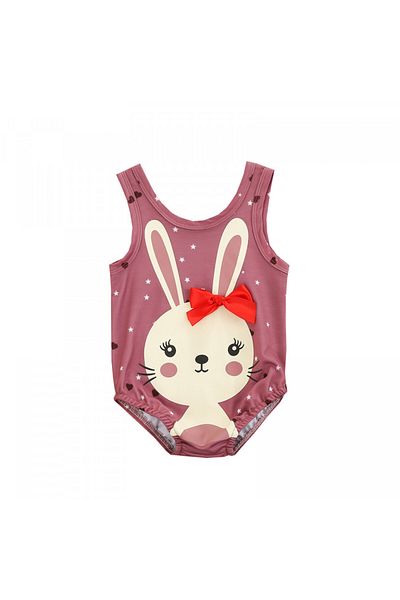 OEM Drool Rabbits Swimsuit with Bow (Color: Brown)