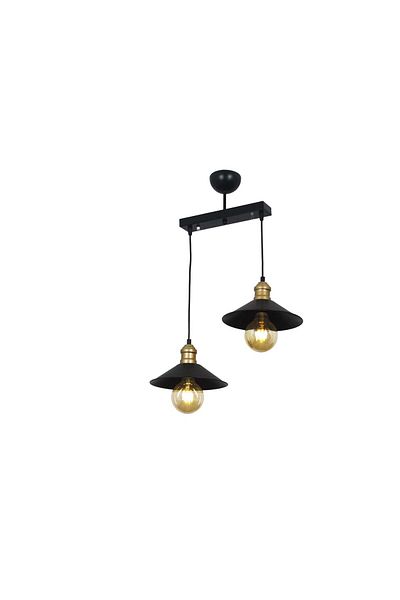 Taşcan Aydınlatma Ufo Retro 2-Piece Black Boxed Pendant Lamp Chandelier